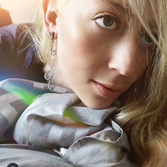 Melissa Lovy Swarovski Yolanda Earrings in Rhodium - Picture 4 of 4